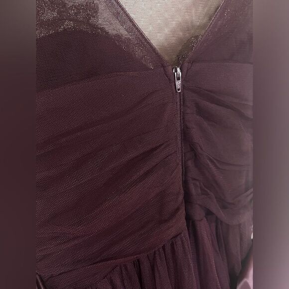 NWT City Triangles Long Prom Dress Wine / Gold Juniors sz 13 - Picture 8 of 14